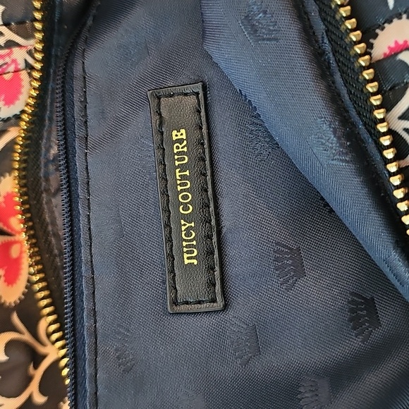 Juicy Couture Black and Pink Floral Tote - Picture 7 of 7
